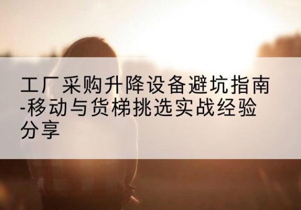 汉南移动式升降机怎么选-工厂采购升降设备避坑指南-移动与货梯挑选实战经验分享